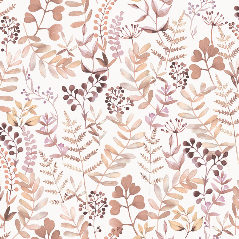 Papier peint rose Olivia, Pink