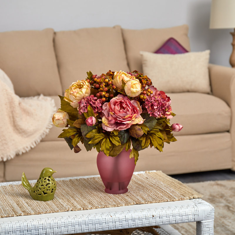 Peony Arrangement in Vase