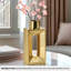Vase en céramique doré 10 "cannelé-1786233828