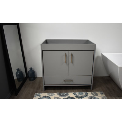 Capri 36 in. W x 22 in. D x 34 in. H Single Sink Bath Vanity Cabinet without Top