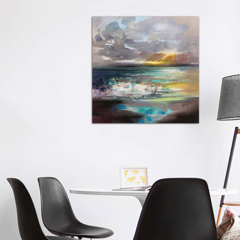 «Breaking» par Scott Naismith - reproduction d'art, H 18 po x l 18 po x 1,5 po, Toile tendue