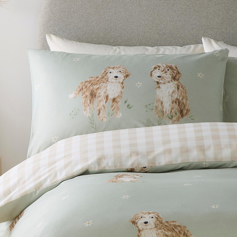 Hattie The Cockapoo Polyester Animal Print Duvet Cover Set with Pillowcases Included, King Duvet Cover Set + 2 Pillowcases