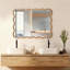 Miroir décoratif rectangulaire en bois massif ondulé, pour chambre à coucher, salle de bain, salon, vestibule-1539636810-1541886913