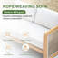 Ensemble de conversation modulaire pour 6 personnes avec coussins et table basse Acacia