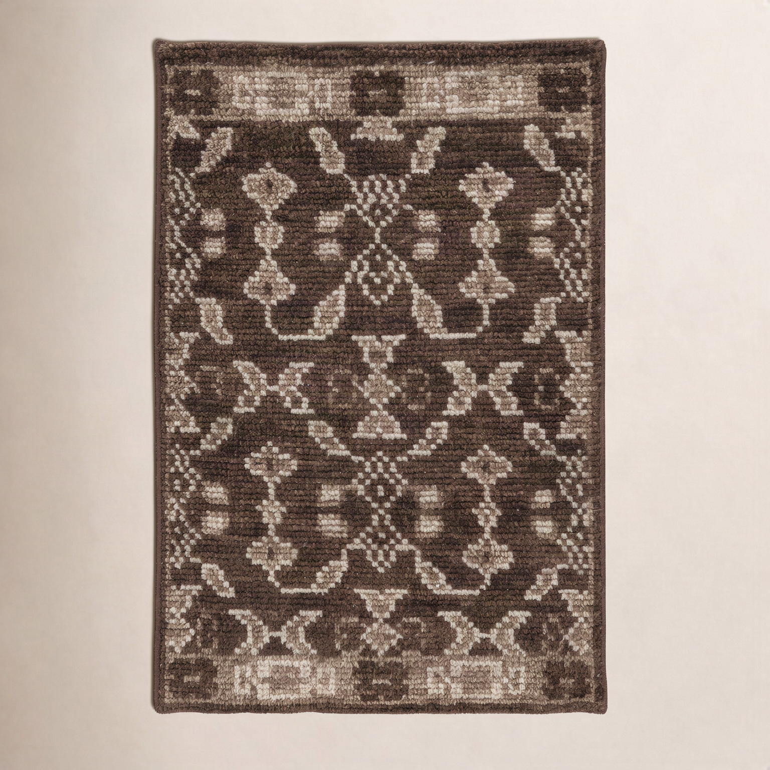 Vanna Hand-Knotted Oriental Wool Rug, 2'x3', Brown