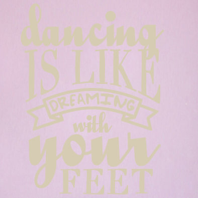 Décalcomanie murale danse like rêve, Beige clair