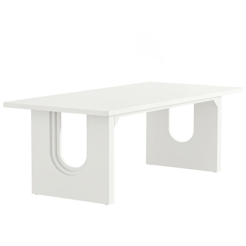 Gotthold Rectangular Dining Table, White