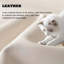 Table de chevet ovale minimaliste en bois massif blanc crème (19,69 po H x 17,72 po L), meuble d'appoint conique bicolore noir et blanc avec un seul tiroir-134674579