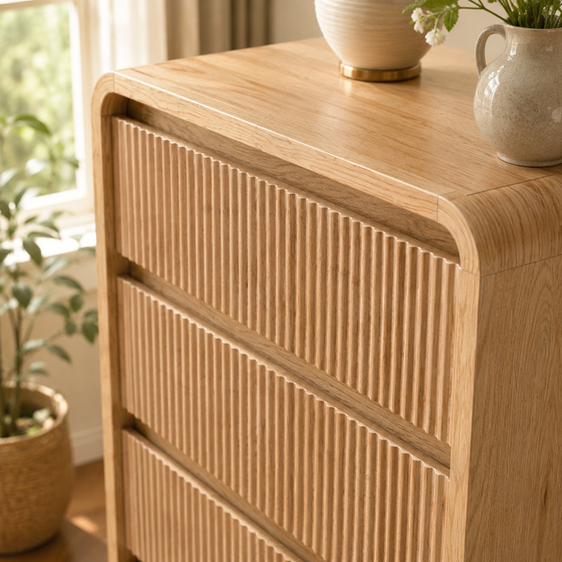 Commode haute 5 tiroirs Rundelle