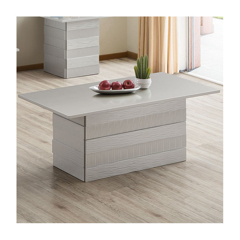 Table de bout Armaya, Blanc gris