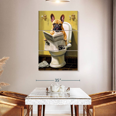Ketti Bulldog On A Toilet