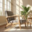 Fauteuil d'appoint en microfibre Classic