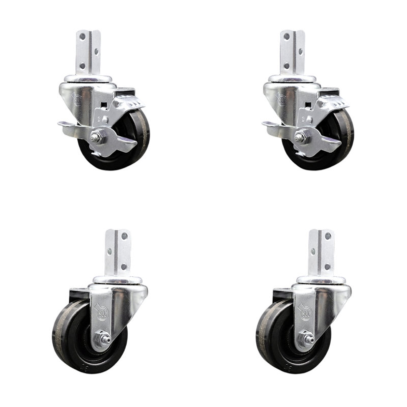 4 Piece Phenolic Caster Set
