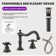 2-handle Bathroom Faucet with Drain Assembly