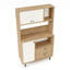 Garde-manger Aurelia de 81 po avec tablettes ouvertes et pieds en métal