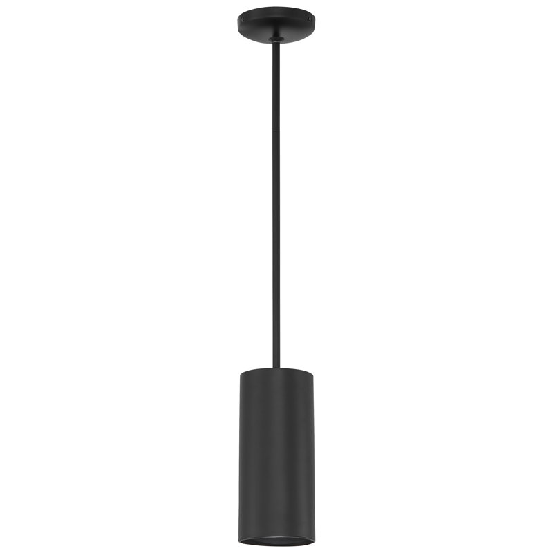 Courter 1 - Light Single Pendant, Matte Black, 10.5" H x 4.5" W x 4.5" D, Replaceable LED