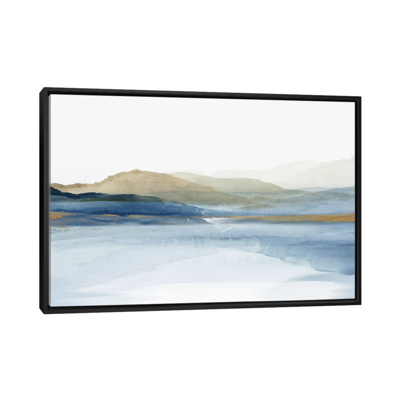 " Luminosity " by Allison Pearce, Picture Framed Canvas, 32" H x 48" W, Black