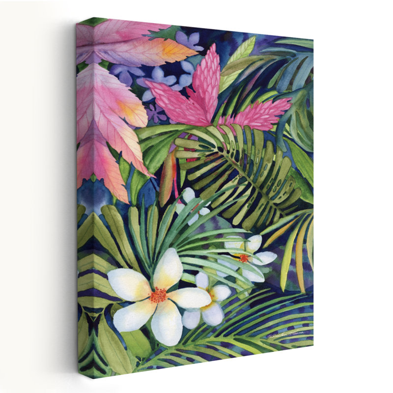Art tropical amusant, H 24 po x l 16 po