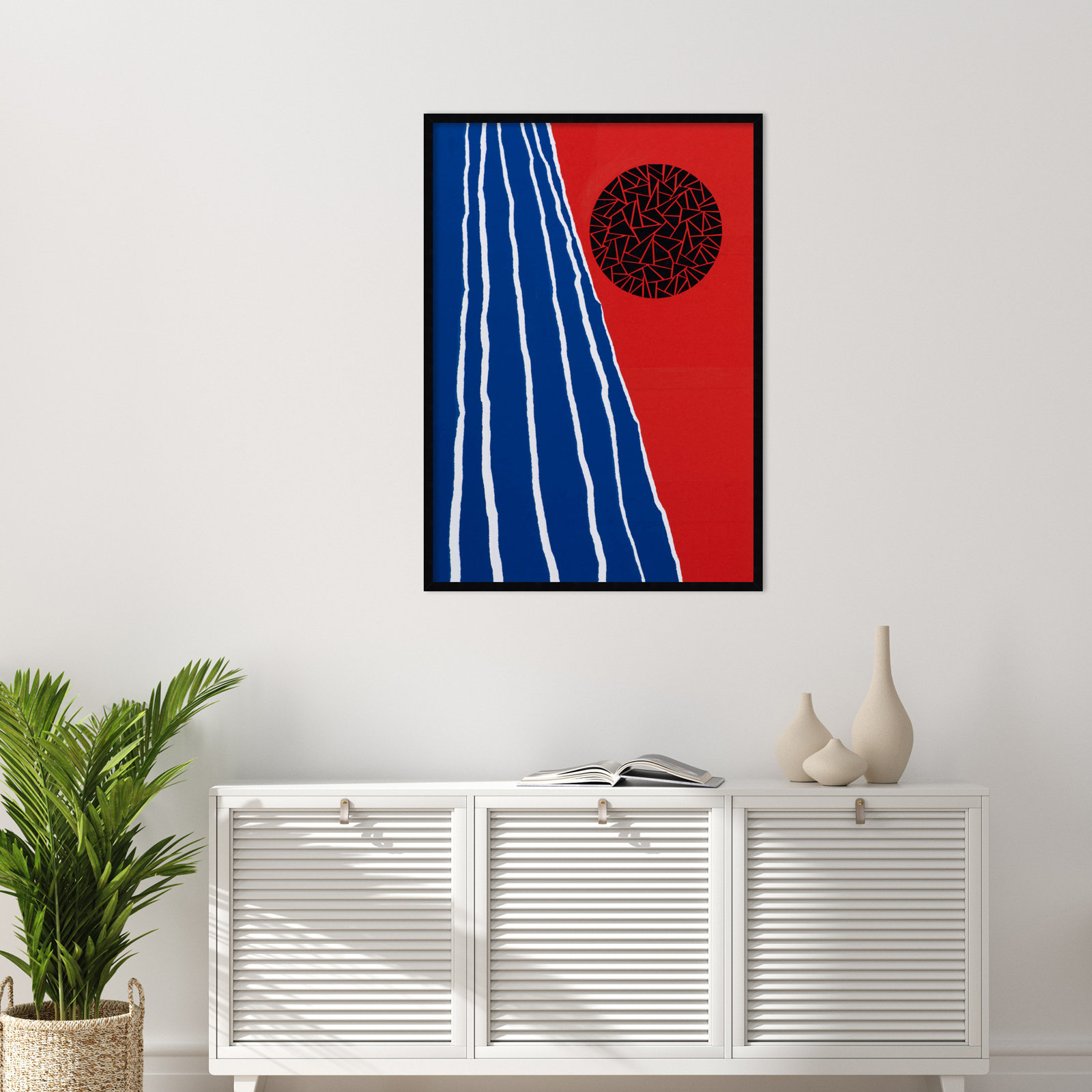 Orbis Factor Print by Alex Dunn, 41" H x 30" W x 1" D, Black