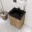 Ensemble de meuble-lavabo simple 23,64 po avec plateau en résine Demontrey-1684713603