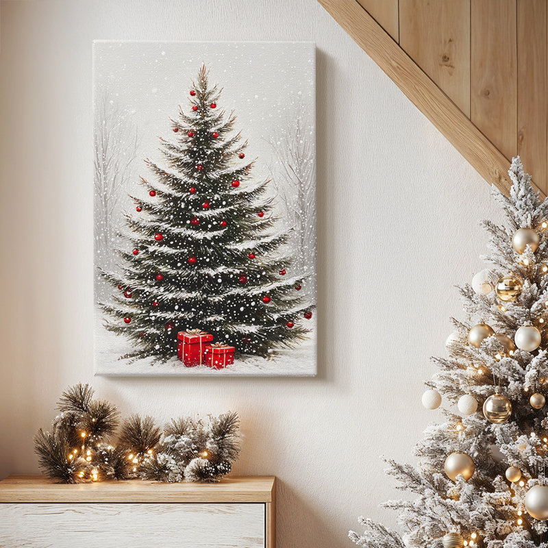 Toile tendue avec toile Dawn of Snowicol Midwinter-Premium, H 12 po x l 8 po