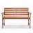 Carmino Outdoor Solid Wood Bench