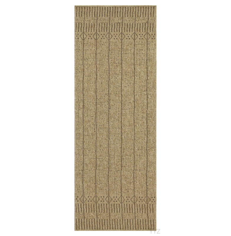 Earth GC_NTL1009 Jute/Mocha 5 Ft. 3 In. X 7 Ft. 3 In. Indoor/Outdoor Area Rug, Rectangle 5'3" x 7'3"