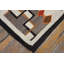 Tapis amérindien géométrique à tissage plat antique