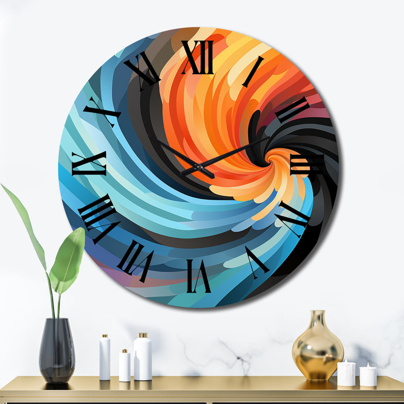 Daleen - Horloge murale abstraite, Très grand