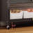 Grey Metal Shelving Unit - 3.91 In. Depth, 12.01 Package Height, 250Kg Capacity, 360 Rotating Wheels For Versatile Use Storage Kitchen Space Load, With Brakes