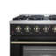 Cuisinière à gaz 36 pouces Forno Galiano en blanc, noir, bleu ou rouge, 6 brûleurs, 83 000 BTU, 5,36 cu. Four à convection-68818936