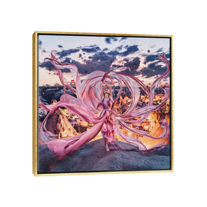 « Octopus Fantasy » par Hobopeeba-impression, H 26 po x l 26 po x P 1,5 po, Pas de tapis, Toile encadrée d'or