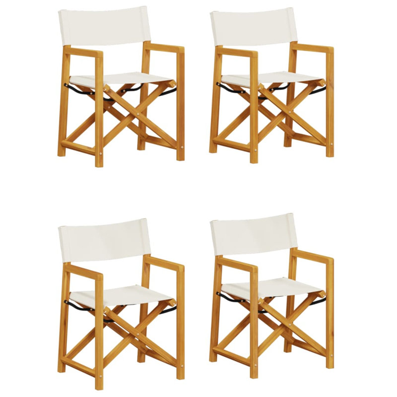 Viviene Patio Dining Accent Chair, Cream white