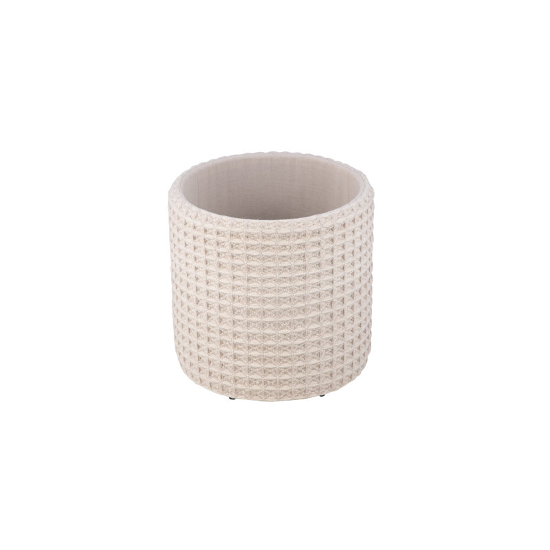 Modern Cream 40cm Ottoman Footstool Pouffe With Storage for Living Room or Bedroom