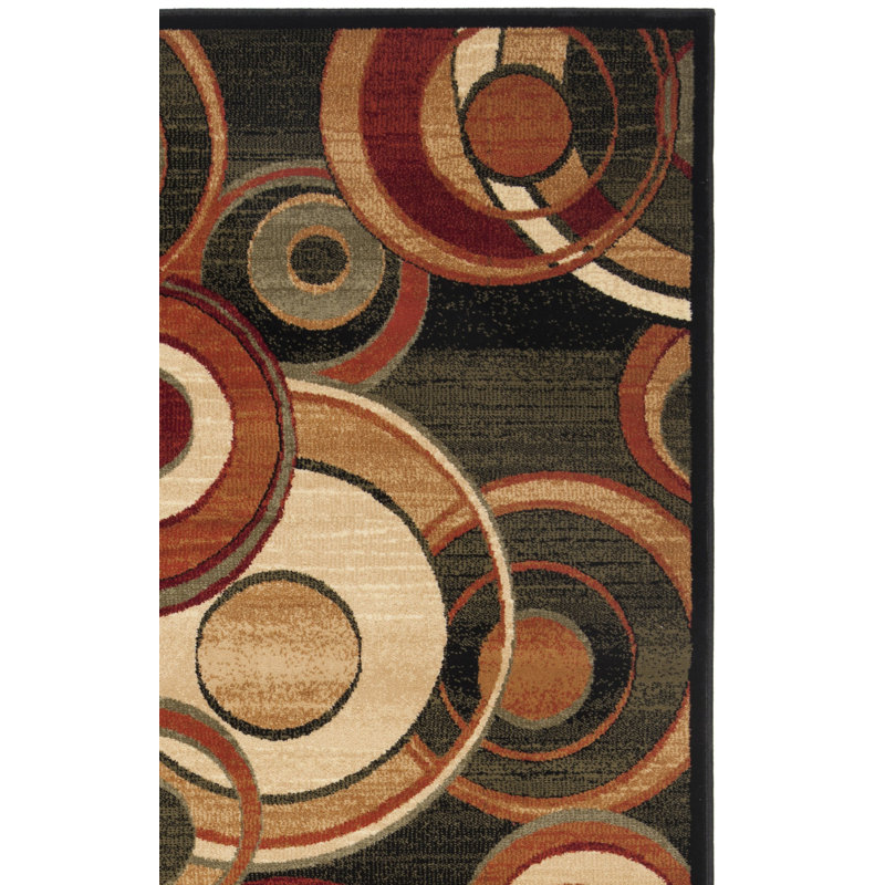 Tapis abstrait Amiee-Louise, Tapis de couloir 2 pi 3 po x 6 pi