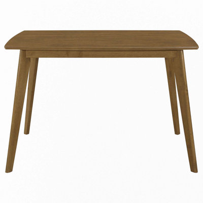 Retro Chestnut Dining Table With Angled Legs(Only Table)