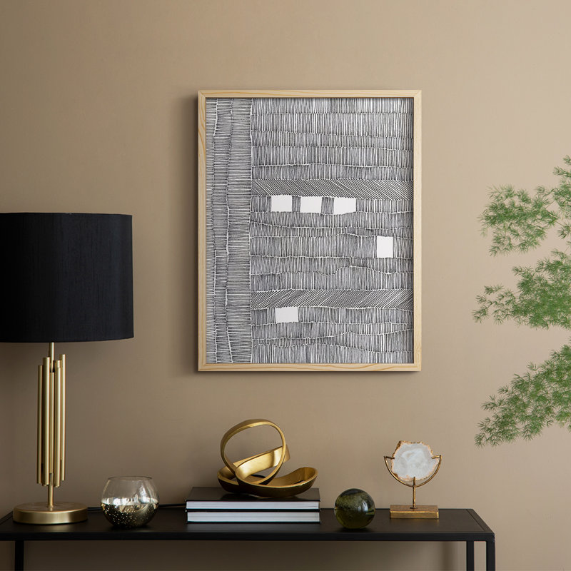 «Tedious I», reproduction encadrée - bois massif, H 15 po x l 12 po