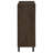 Clackamas Smoked Oak 2-Door Shoe Cabinet with Ventilated Doors and Adjustable Shelves for Smart Organization.-129764251