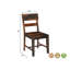 Ensemble de 2 chaises de salle à manger en bois massif-712108890