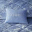 Housse de couette pour lit simple / simple TG en velours bleu pervenche - Fermeture à boutons et revers en microfibre pour une nuit de sommeil confortable-127222695-127222699