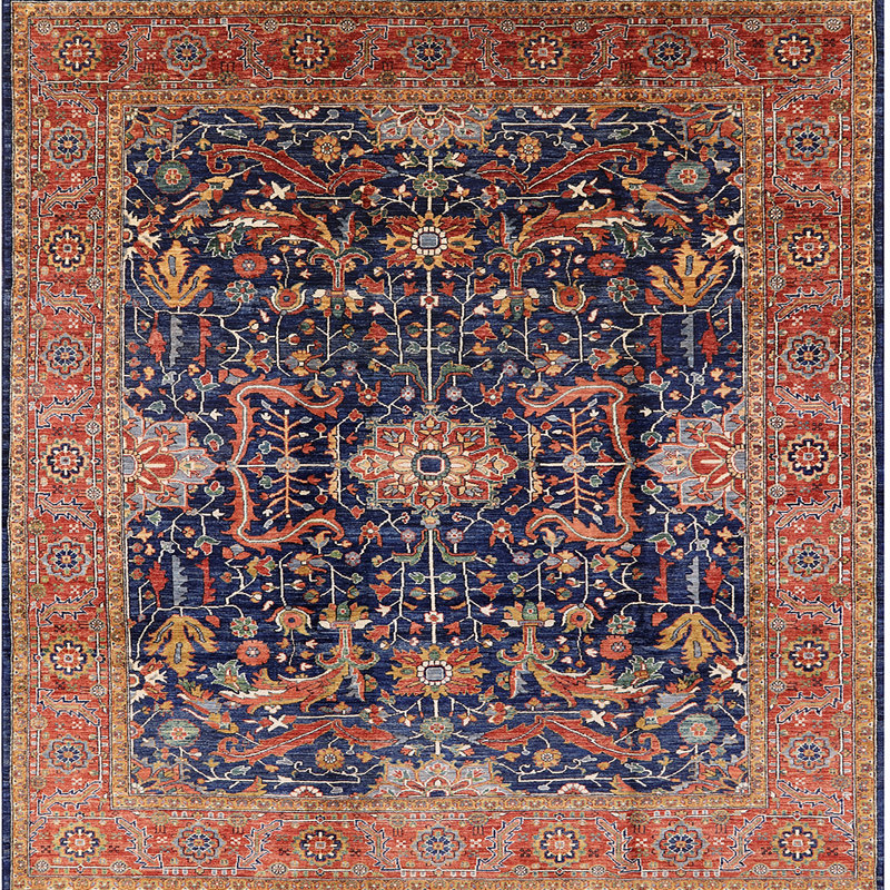 Oriental Indoor Rug, Square 4'