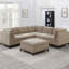 Canapé modulaire en coin en chenille de coin modulaire 1pc-224387450