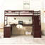 Lit mezzanine simple avec 7 tiroirs, 2 tablettes et un bureau-349916448-349916450