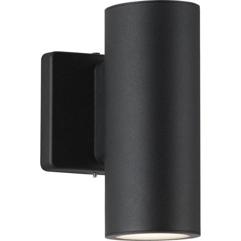 LED wall mount up/downlight cylinder, 8.25" H x 5.5" W x 4.5" D