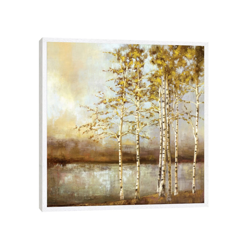 Swaying Together by Allison Pearce - Painting on Canvas, 66.04 cm H x 66.04 cm W, White Framed Canvas
