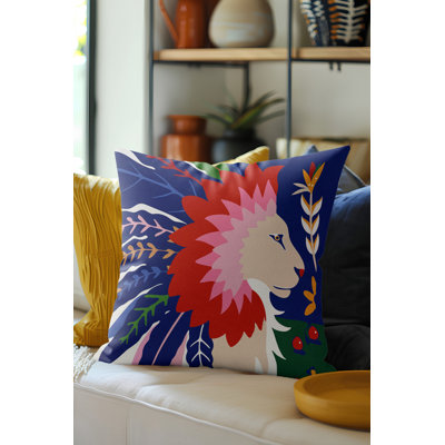 Lev Microsuede Square Throw Pillow