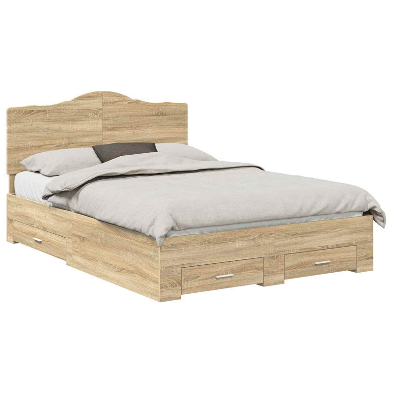 Bed, Sonoma Oak, Kingsize (5')