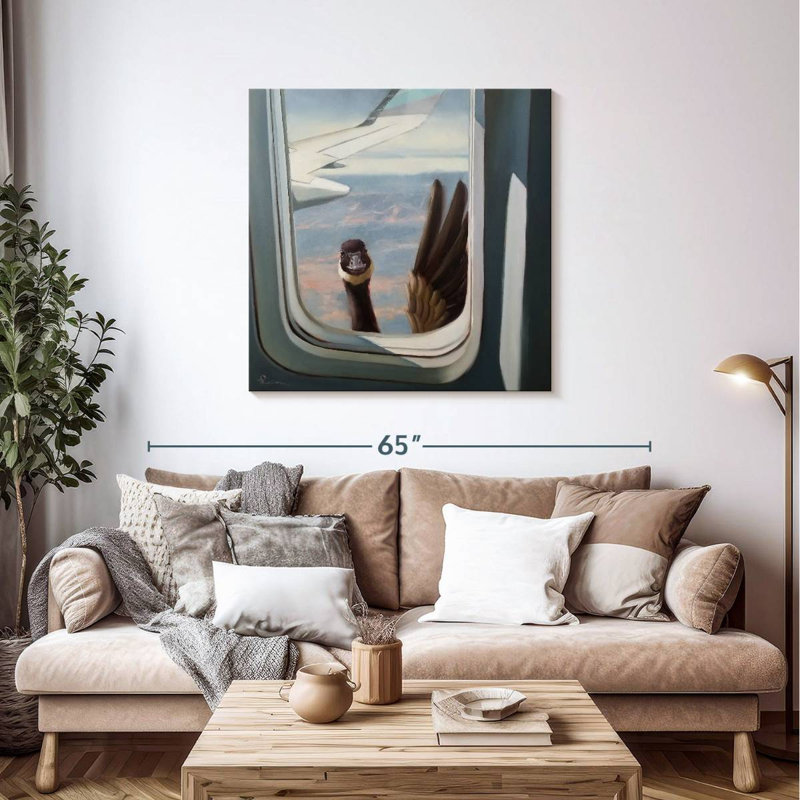 Brampt Friendly Skies, 39" H x 39" W