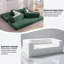 Canapé-lit 80,7 po en velours côtelé avec rangement, causeuse convertible pour petits espaces-1544603742