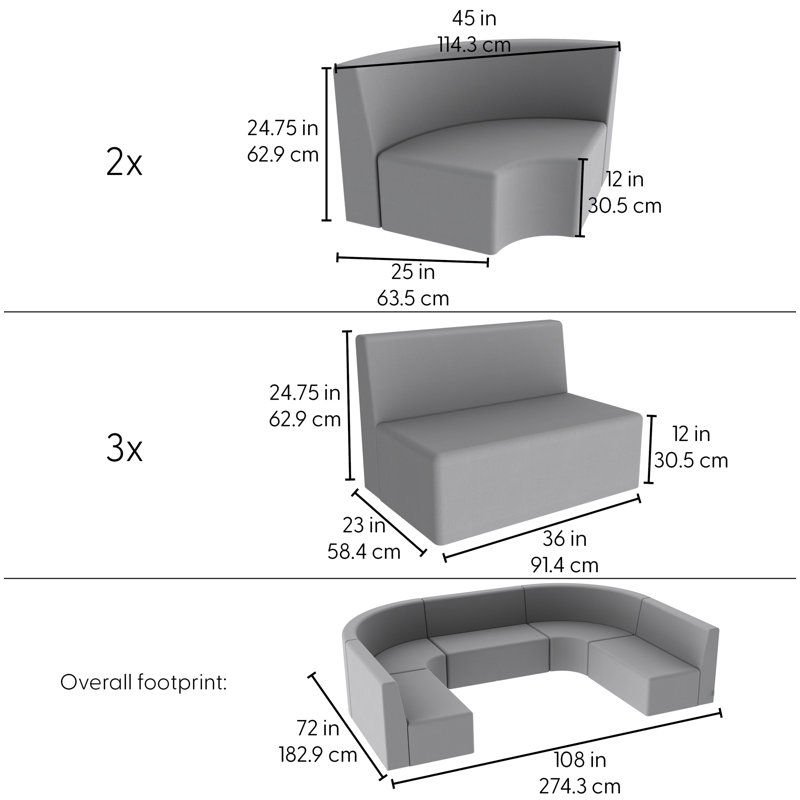 Ensemble de 5 chaises à dossier haut Pro Series, Noisette